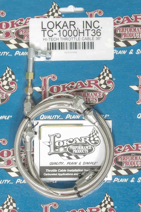 LOKAR  Hi-Tech Throttle Cable 36in   LOKTC-1000HT36