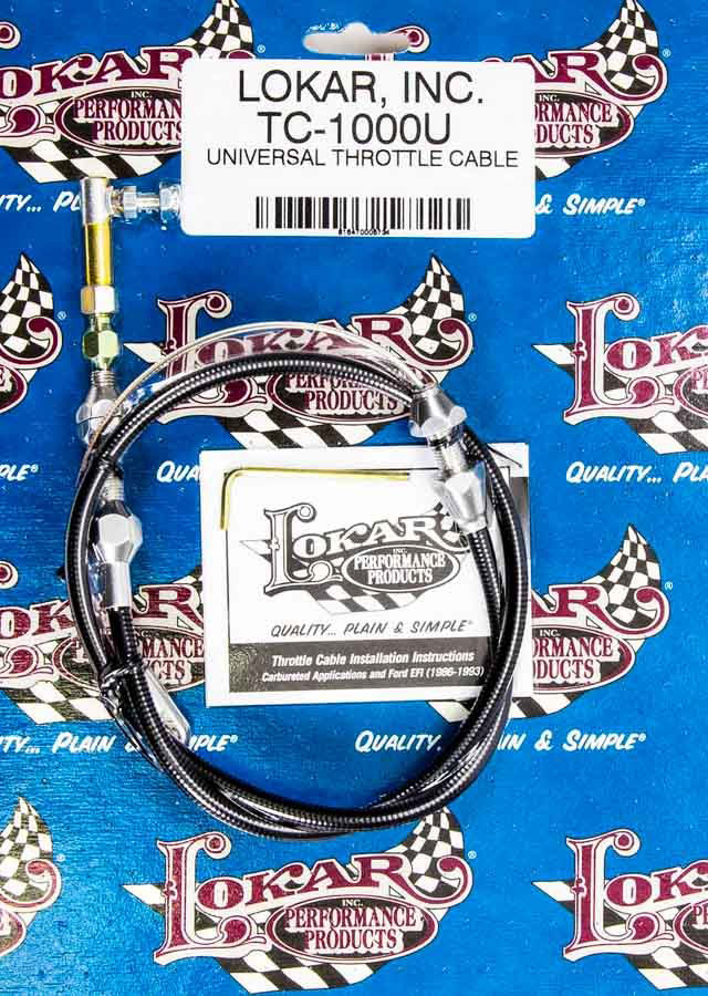 LOKAR  Universal Black Throttle Cable 36in   LOKTC-1000U36