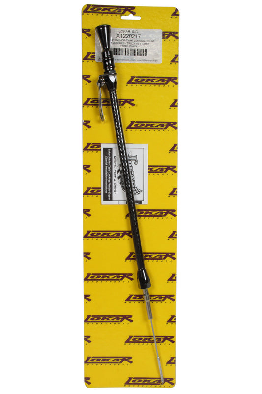 Lokar Midnight Series Anchor Tight Locking dipstick MPN LOKX1220217 For GM LS-Series