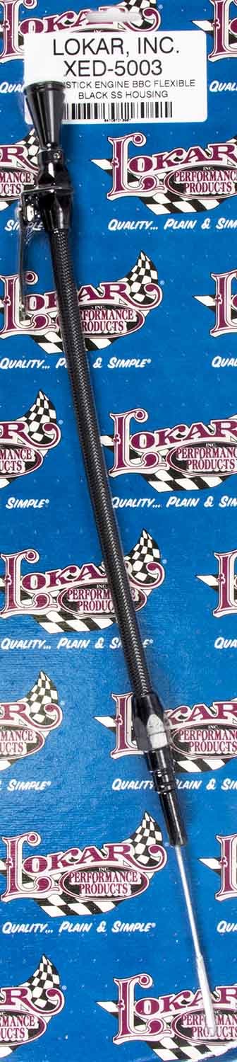 Lokar Flexible Engine Dipstick Black BBC MPN LOKXED-5003 For Chevy