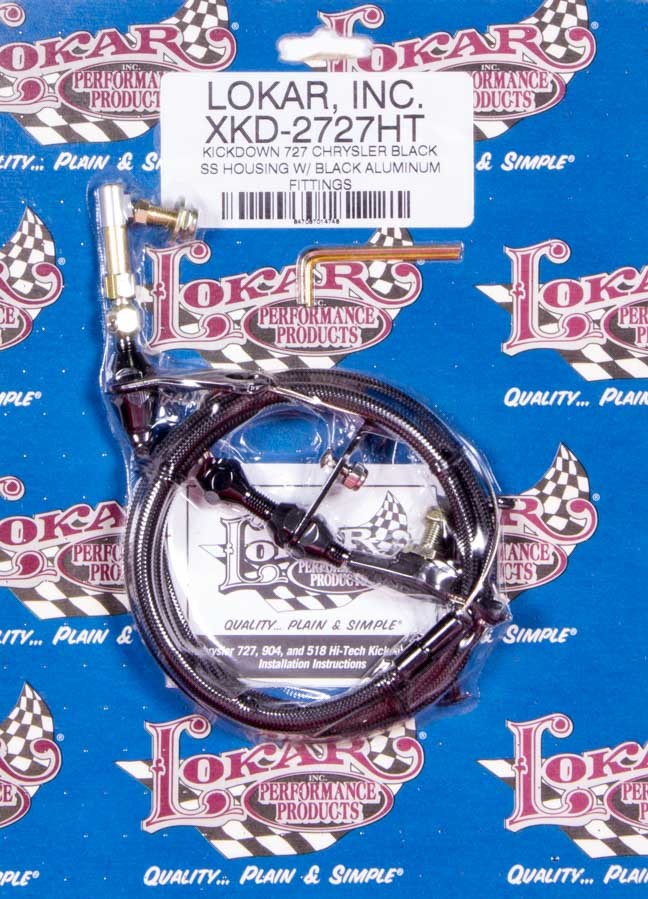 Lokar Black Kickdown Kit Mopar 727 MPN LOKXKD-2727HT