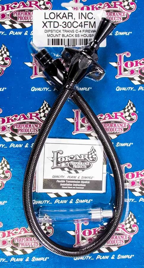 Lokar Black Dipstick Ford C4 Trans Firewall Mount MPN LOKXTD-30C4FM