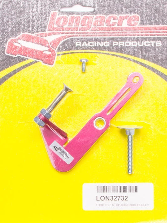 Longacre Primary Throttle Stop Bracket 2 BBL MPN LON52-32732