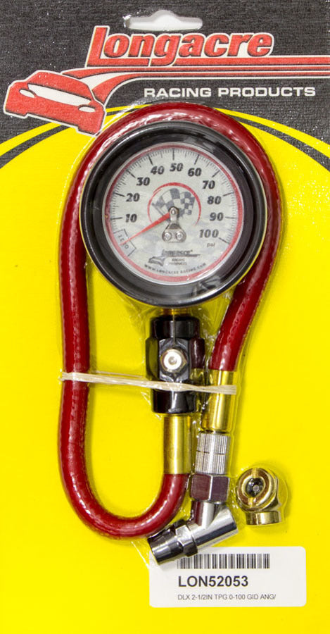 LONGACRE  Tire Gauge 0-100PSI 2.5 in GID Deluxe   LON52-52053