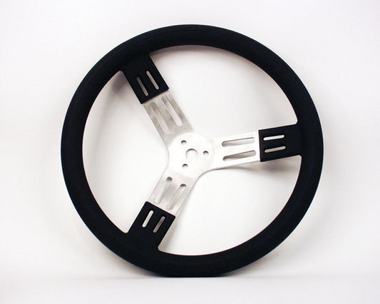 LONGACRE  15in Steering Wheel Blk Alum Smooth Grip   LON52-56801