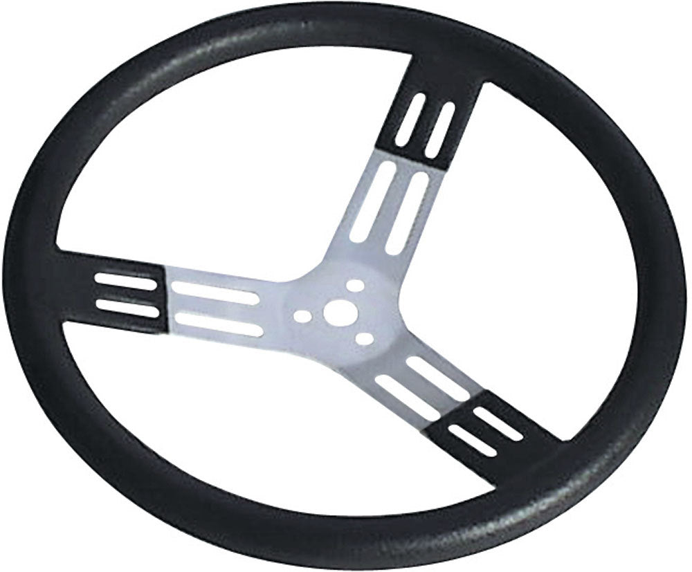 LONGACRE  15in. Steering Wheel Black With Bumps Nat. Fi   LON52-56820