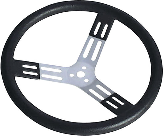 LONGACRE  15in. Steering Wheel Black With Bumps Nat. Fi   LON52-56820