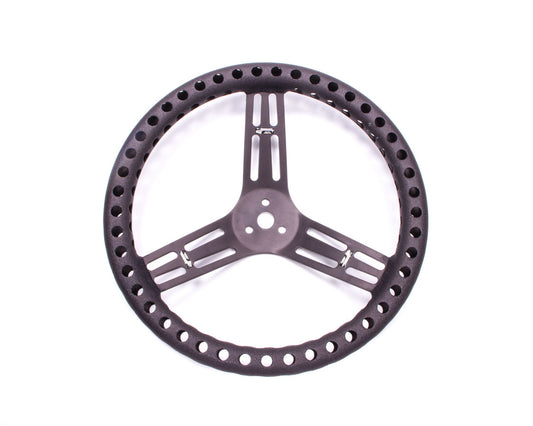 LONGACRE  Streering Wheel 14in Dished Drilled Black   LON52-56833