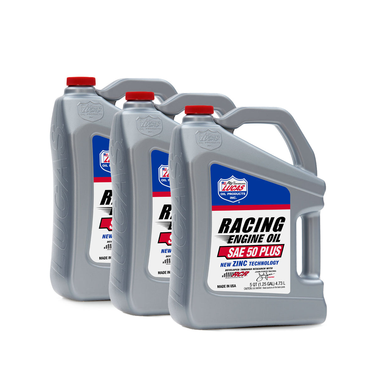 LUCAS OIL  50 Plus Racing Motor Oil Case 3 x 5 Quart Bottles  LUC10347-3