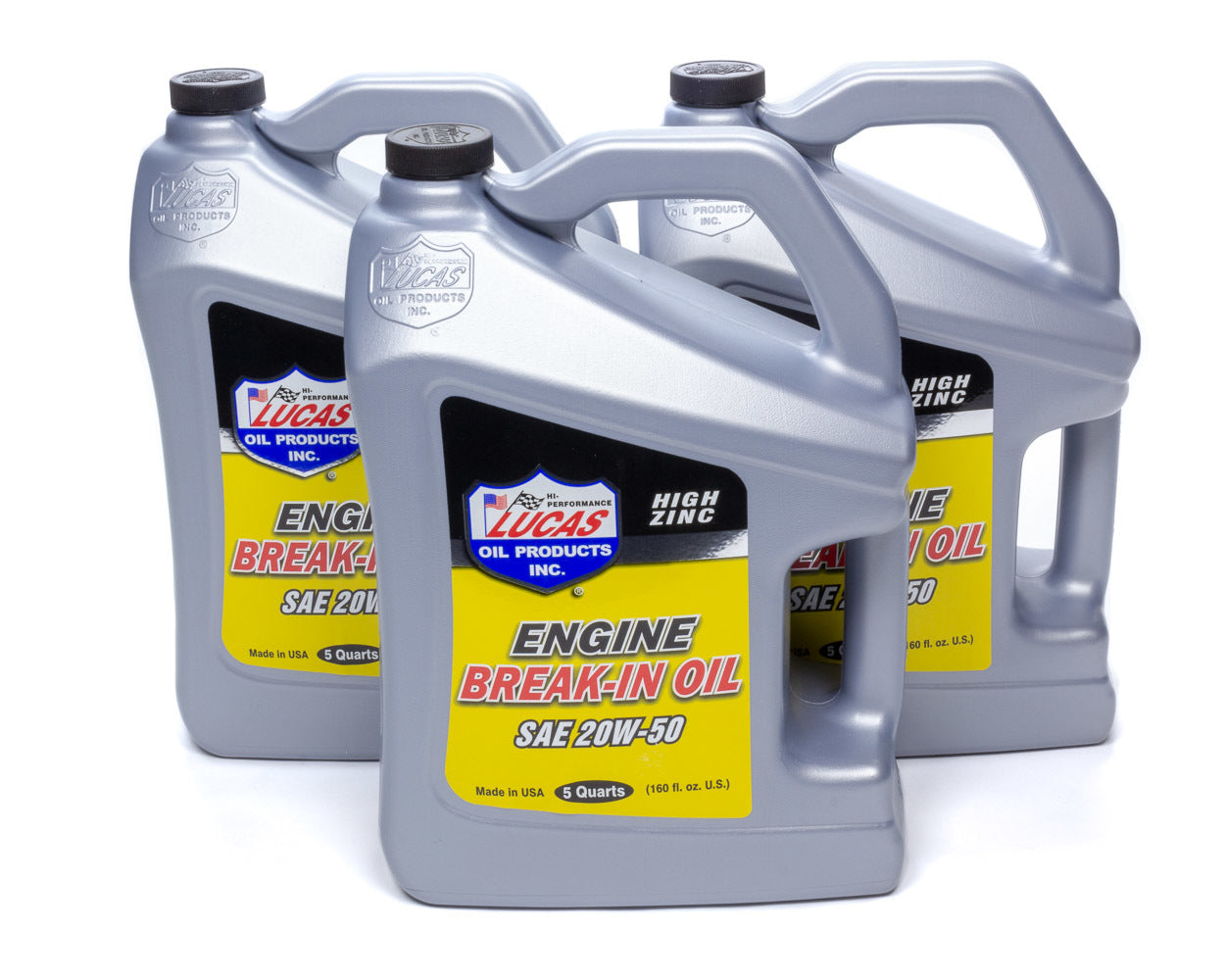 LUCAS OIL  SAE 20W50 Break-In Oil Case 3 X 5 Quart Bottle   LUC10636-3