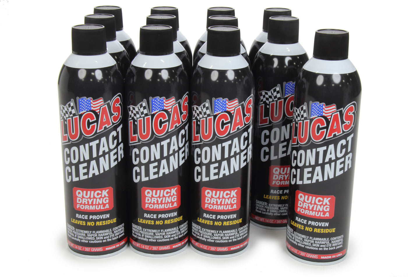 LUCAS OIL  Contact Cleaner Aerosol Case 12x14 Ounce Cans  LUC10799-12