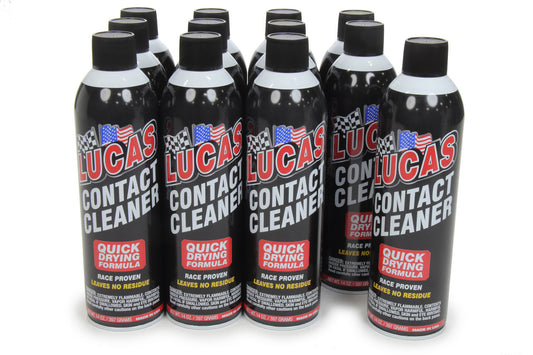 LUCAS OIL  Contact Cleaner Aerosol Case 12x14 Ounce Cans  LUC10799-12