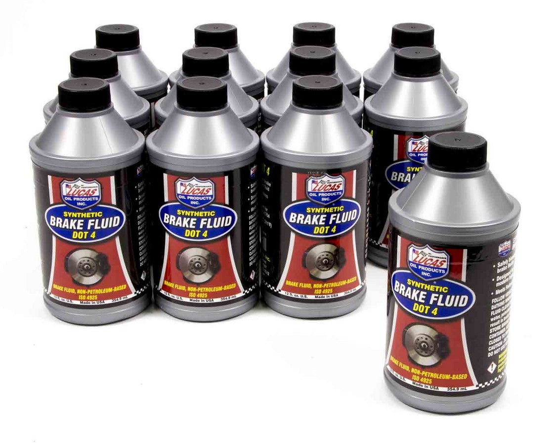 LUCAS OIL  Brake Fluid Dot 4 Case 12x12oz   LUC10827-12