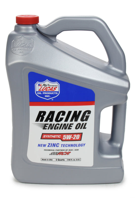 LUCAS OIL  5w20 Synthetic Racing Oil 5 Quart Bottle  LUC10884