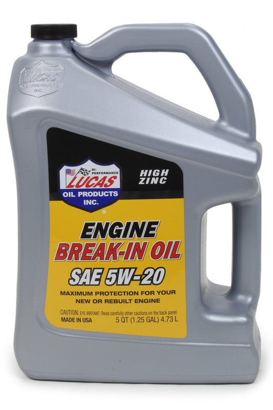 LUCAS OIL  SAE 5w20 Break-In Oil 5 Quart   LUC11034