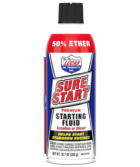 LUCAS OIL  Sure Start Starting Flui d 10.7 Ounce Can   LUC11238