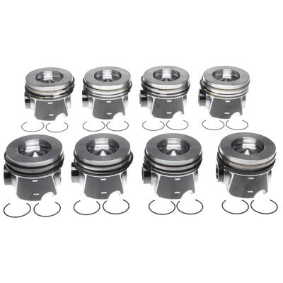 Mahle Original/Clevite Piston Set w/Rings Ford 6.4L Diesel 8pk MPN M772243666WR075MM For Ford