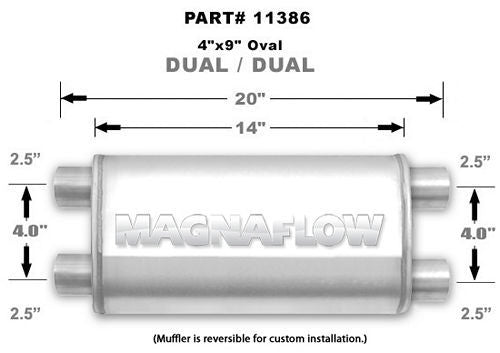 Magnaflow Perf Exhaust  Stainless Steel Muffler  -MAG11386