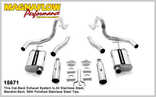 Magnaflow Perf Exhaust  99-04 Mustang GT 4.6L Cat Back Kit -MAG15671