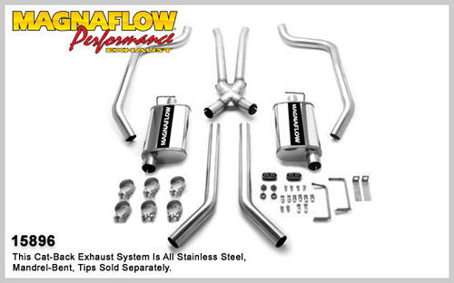 Magnaflow Perf Exhaust  67-69 GM F Body 2.5in Dual Exhaust System -MAG15896