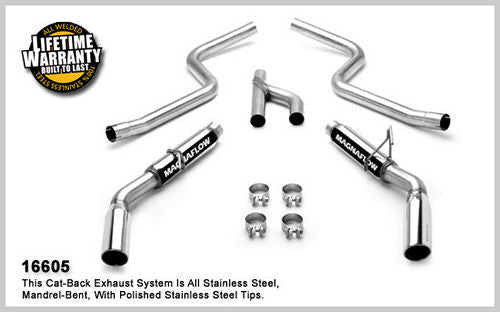 MAGNAFLOW PERF EXHAUST  05-09 Mustang 4.0L V6 Cat Back Kit -MAG16605