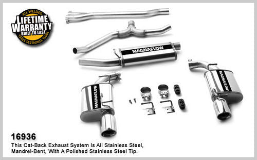 Magnaflow Perf Exhaust  06-   Charger 2.7/3.5L V6 Cat Back Kit -MAG16936