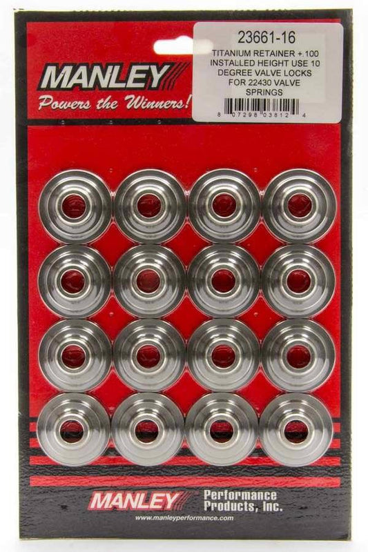MANLEY  10 Degree Titanium Valve Spring Retainers  MAN23630-16