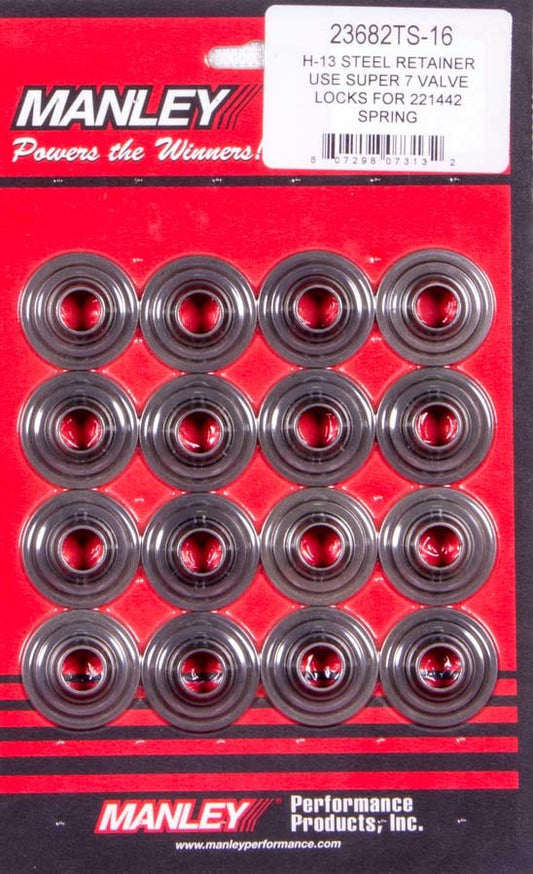 MANLEY  Super 7 H-13 Lwt Valve Spring Retainers  MAN23682TS-16