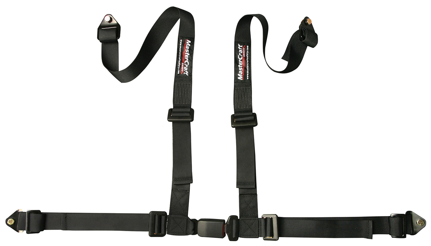 Mastercraft Seat Belt Restraint 2in 4 Point Bolt In Black MPN MAS114004