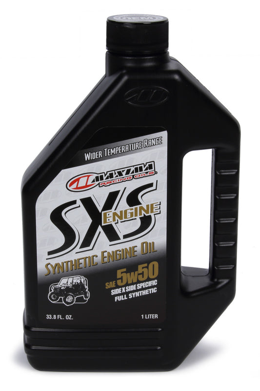 MAXIMA RACING OILS  SXS Engine Full Syntheti c 5w50 1 Liter   MAX30-18901S