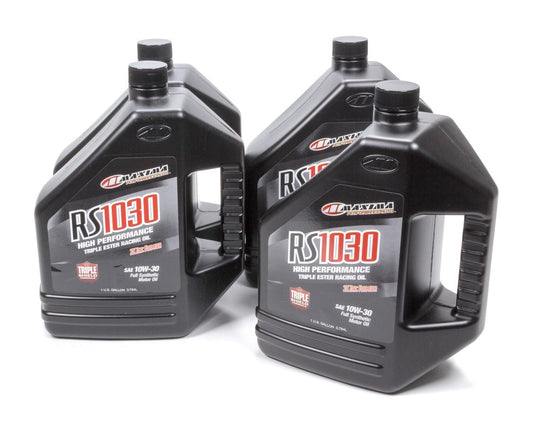 MAXIMA RACING OILS  10w30 Synthetic Oil Case 4 x 1 Gallons RS1030   MAX39-019128