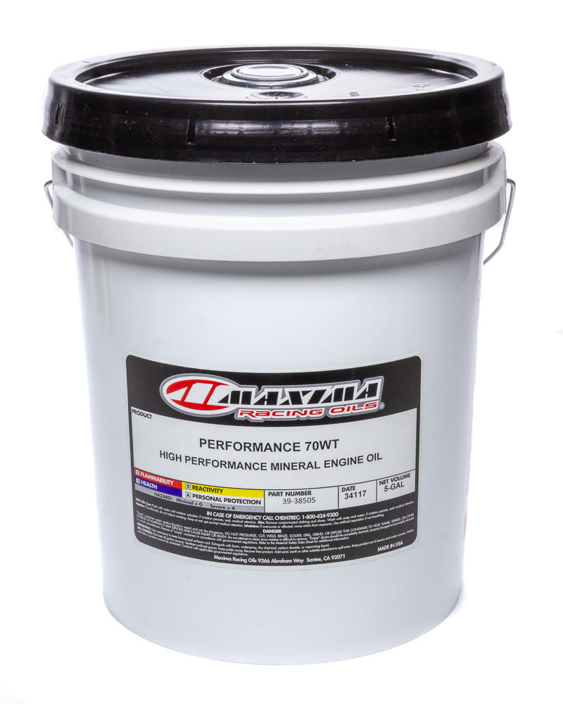 MAXIMA RACING OILS  70w Petroleum Oil 5 Gal Pail  MAX39-38505