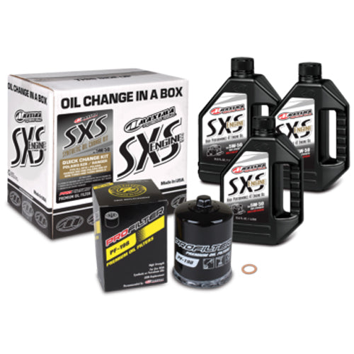 MAXIMA RACING OILS  SxS Quick Change Kit 5w 50 Synthetic w/Filter  MAX90-189013