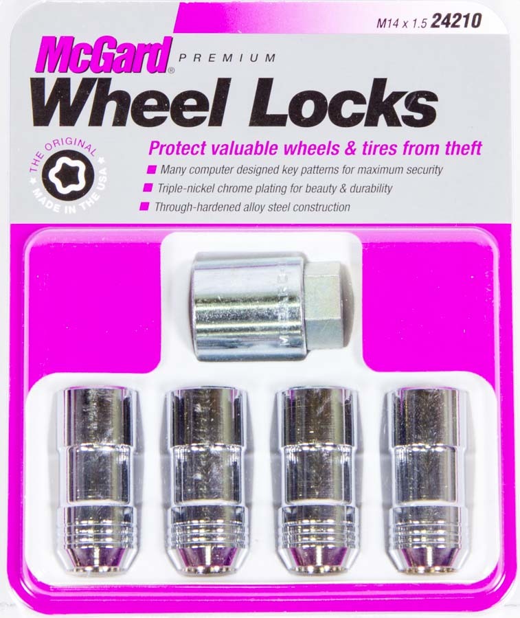 MCGARD  WHEEL LOCK 14MM X 1.50 CONICAL SEAT 22mm Hex (4   MCG24210