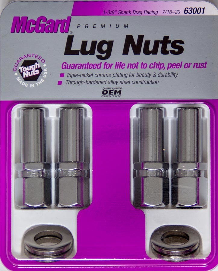 MCGARD  LUG NUT 7/16 X-LONG SHANK RACE   MCG63001