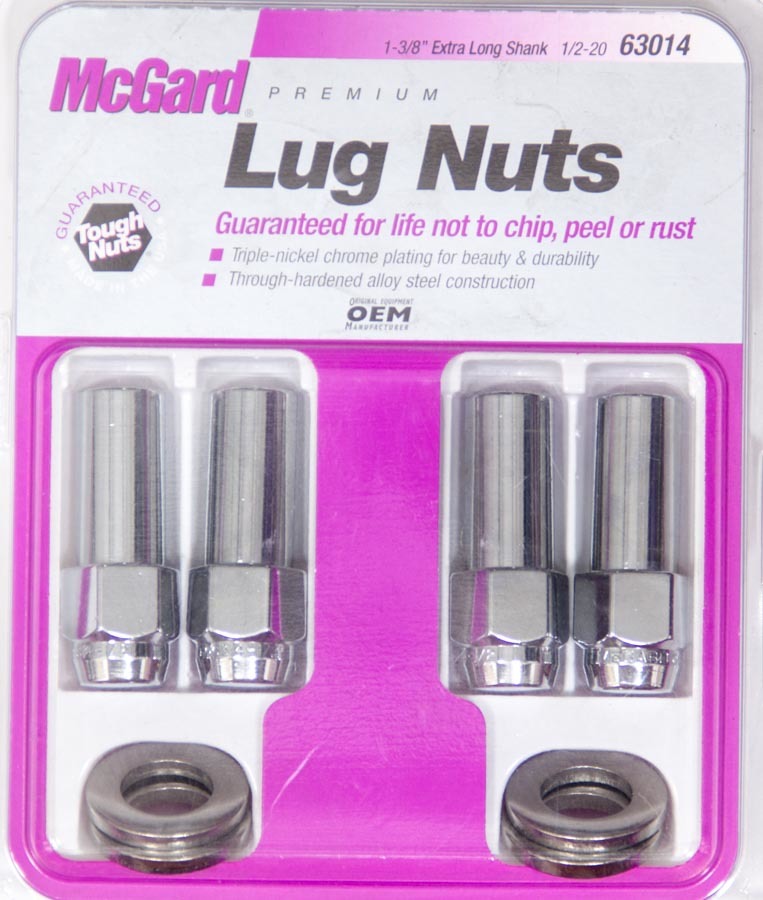 MCGARD  LUG NUT 1/2 X-LONG MAG W/ CENTER WASHER (4)   MCG63014