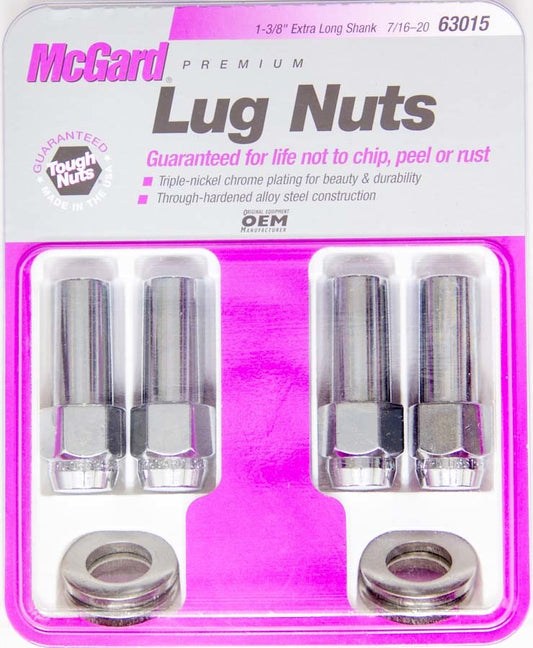 MCGARD  LUG NUT 7/16 X-LONG MAG (4)   MCG63015