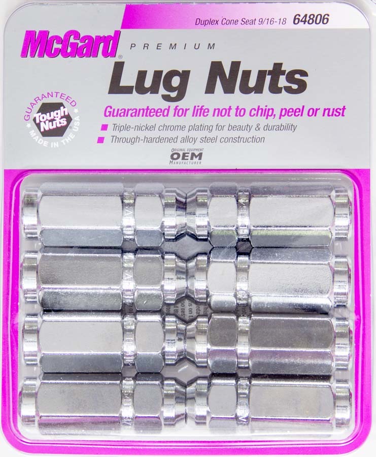 MCGARD  LUG NUT 9/16 DUPLEX CONICAL SEAT (8)   MCG64806