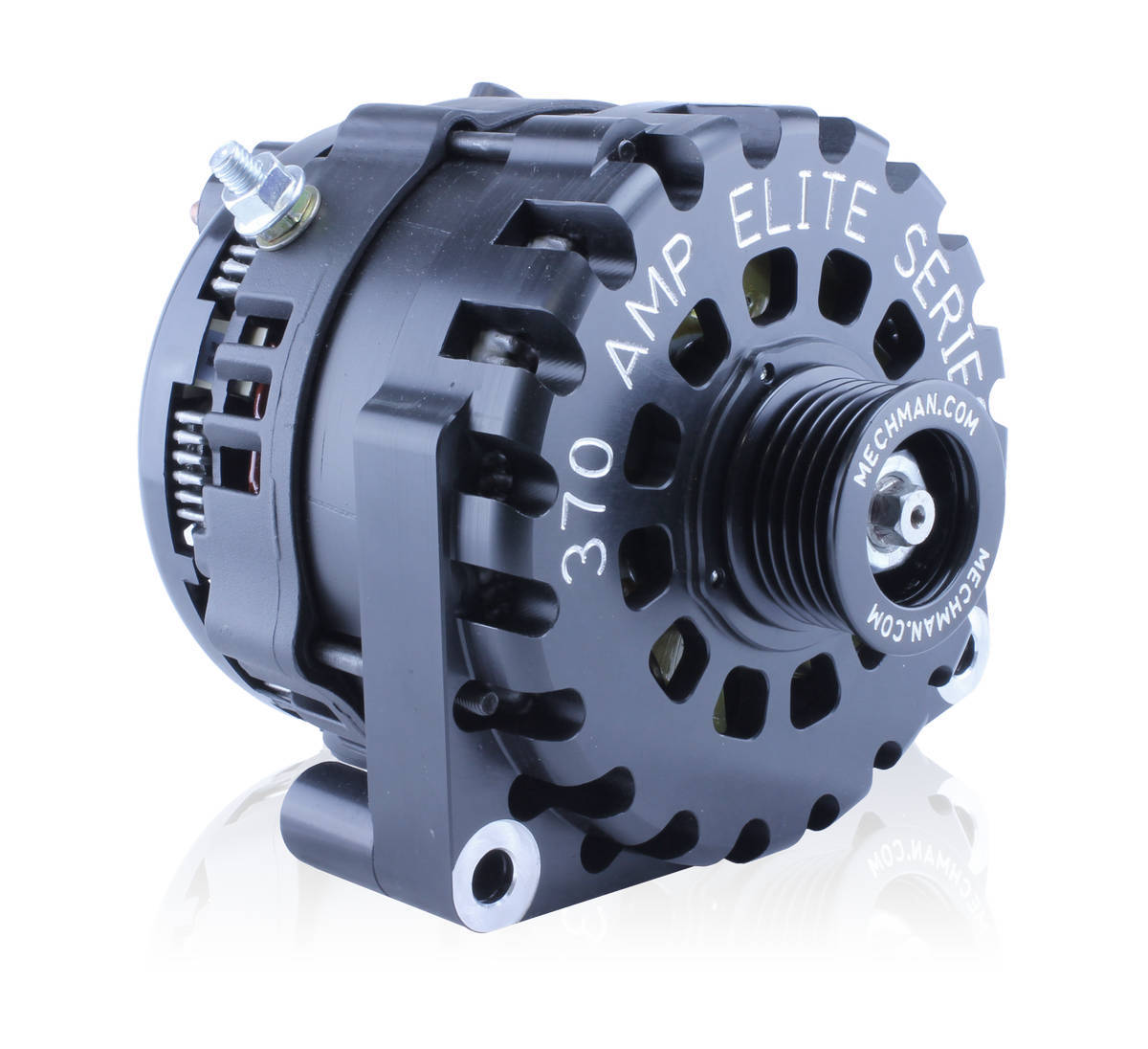 Mechman Alternators  E Series 370 amp Billet Alternator GM Truck   MECB8302370B