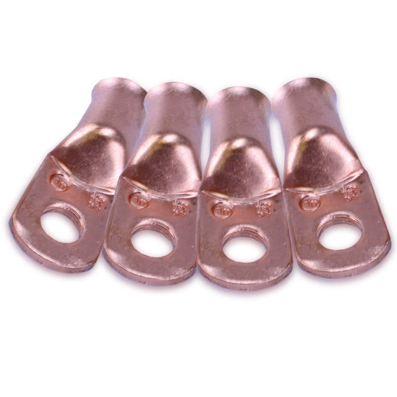 Mechman Alternators  1/0 Gauge Copper Cable End 3/8in Hole 4 Pack   MECCR1038