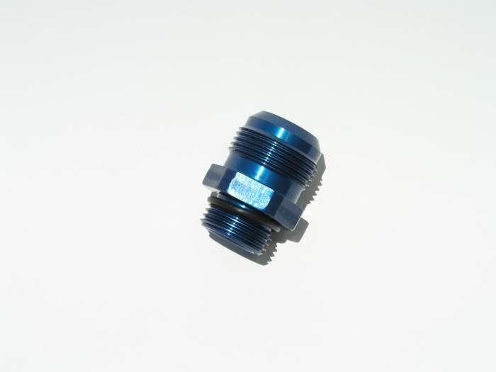 MEZIERE  -12an O-Ring to -16an Flare Fitting - Blue  MEZWP12016B