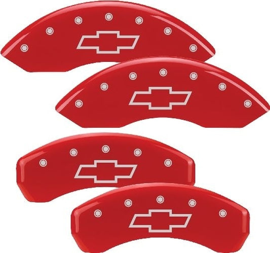 MGP CALIPER COVER  07- GM P/U SUV Caliper Covers Red  MGP14004SBOWRD