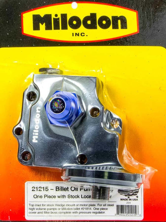 MILODON  Billet Oil Pump Cover & Filter Boss - Wedge  MIL21215