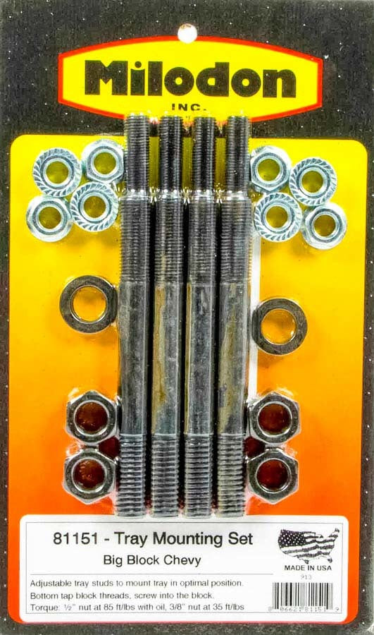 Milodon Bbc Tray Install Kit MPN MIL81151
