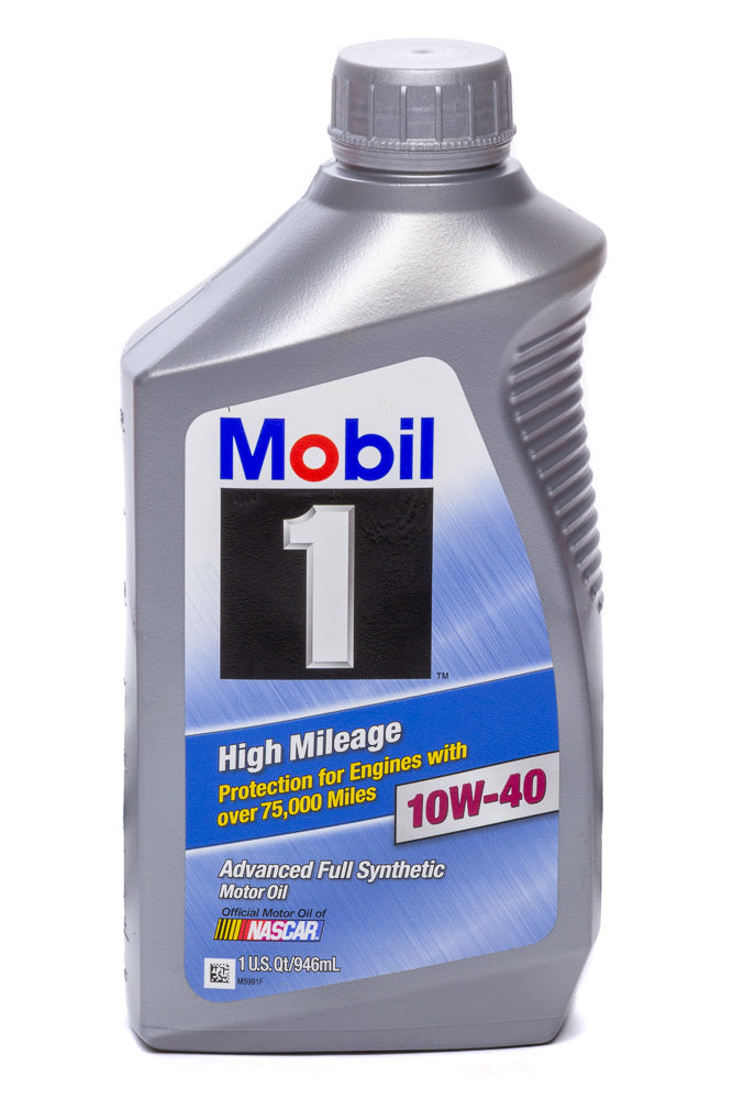 MOBIL 1  10w40 High Mileage Oil 1 Qt   MOB103536-1