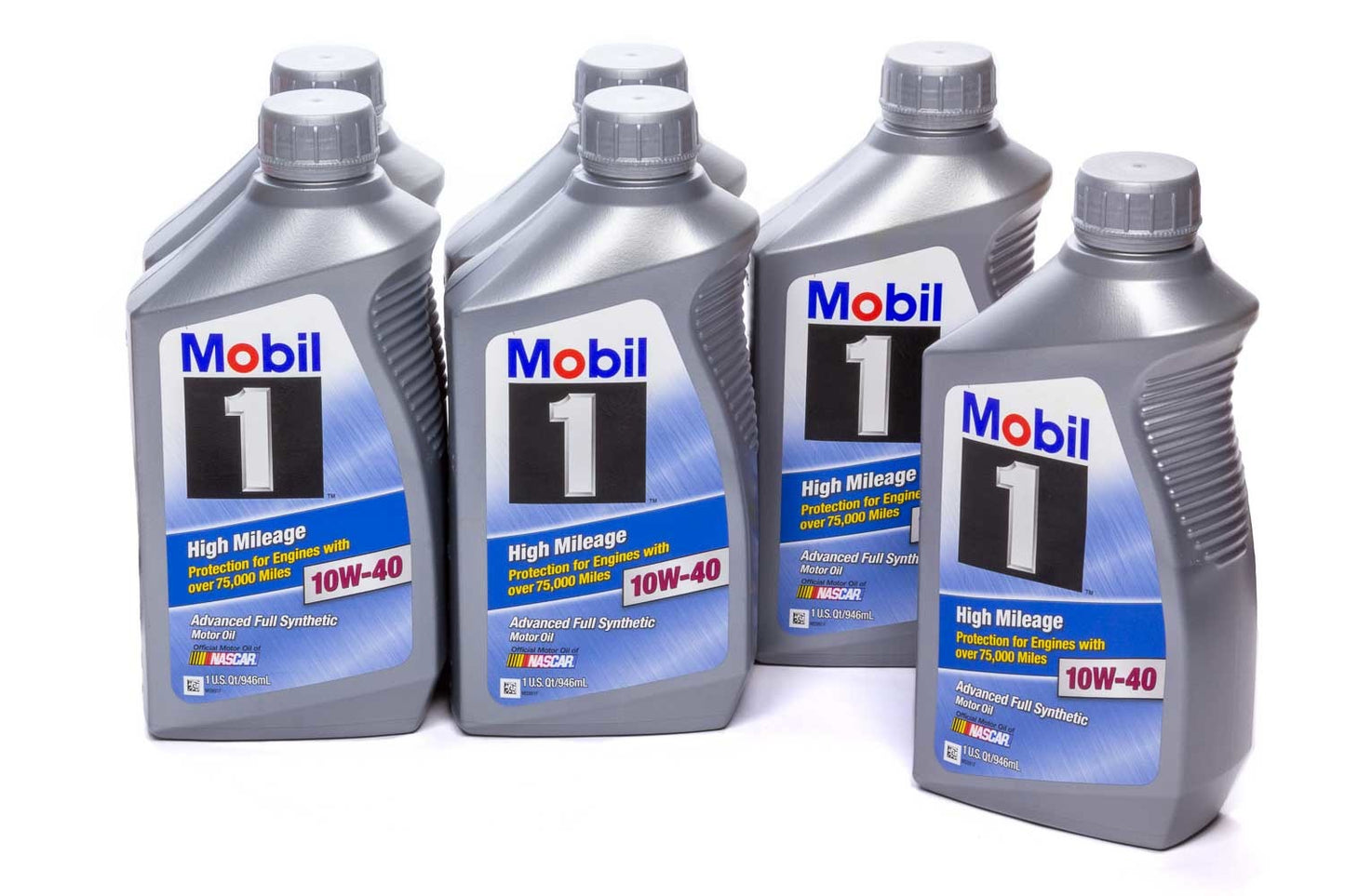 MOBIL 1  10w40 High Mileage Oil Case 6x1Qt Bottles   MOB103536