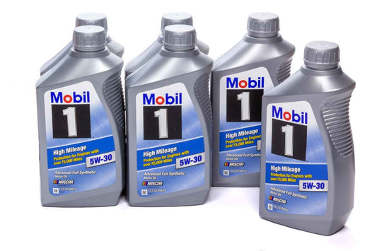 MOBIL 1  5w30 High Mileage Oil Case 6x1Qt Bottles   MOB103767