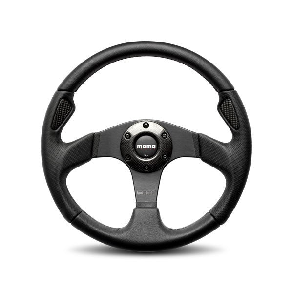 MOMO AUTOMOTIVE ACCESSORIES  Jet Steering Wheel Leath er / Airleather 350mm   MOMJET35BK0B