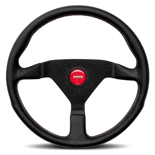 MOMO AUTOMOTIVE ACCESSORIES  Monte Carlo 320 Steering Leather Red Stich   MOMMCL32BK3B