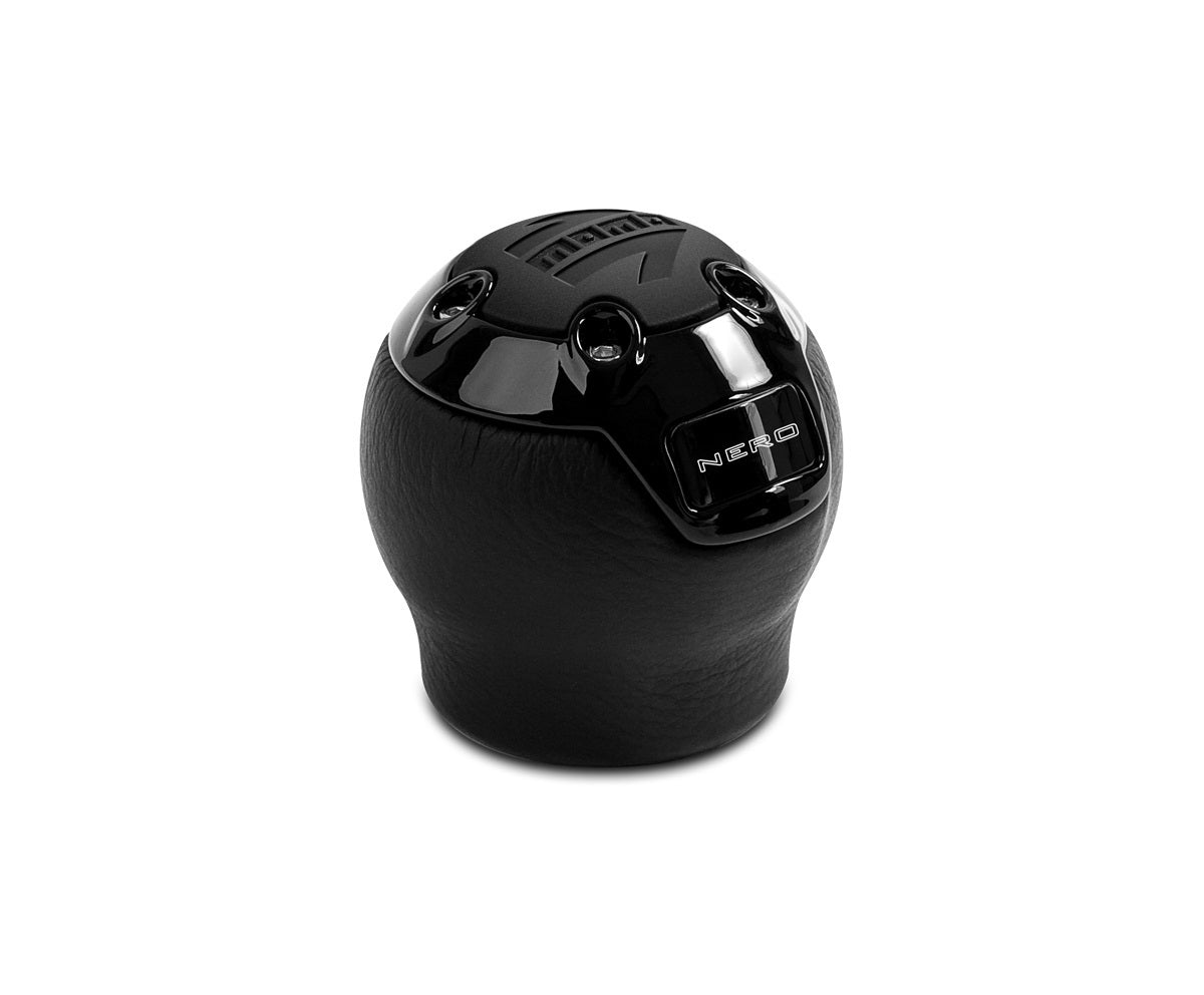 MOMO AUTOMOTIVE ACCESSORIES  Nero Shift Knob Leather Reverse Lift   MOMNERBK1-R